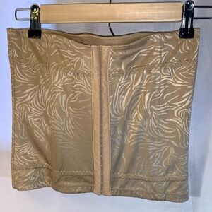 Maidenform Shapewear Beige Patterned Smoothing Waist Cincher Size Large